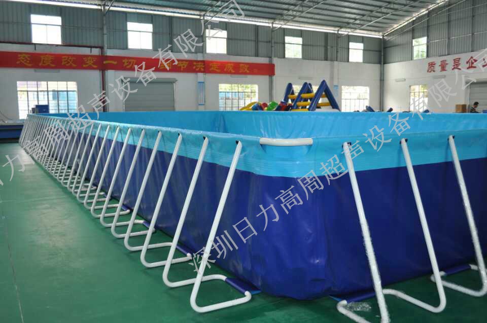 行走式帆布，支架泳池樣品